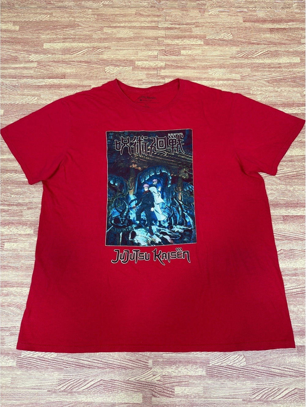 Jujutsu Kaisen Crunchyroll Red Anime Graphic T-Shirt Adult XL